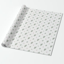 Motif de Noël minimal, pin, baies