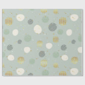 Papier Cadeau Motif de Noël Pastel Abstrait Christmas Ball (Plat)