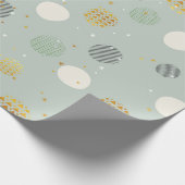 Papier Cadeau Motif de Noël Pastel Abstrait Christmas Ball (Coin)