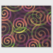 Papier Cadeau Motif de Noël Rainbow (Plat)