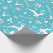 Papier Cadeau Motif de Noël Reindeer (Coin)
