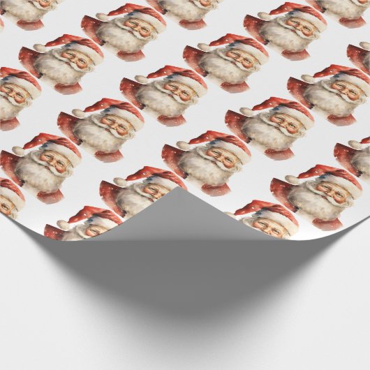 Papier Cadeau Motif de Noël rétro (Coin)