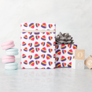 Papier Cadeau Motif de Noël rétro décoratif