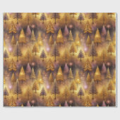 Papier Cadeau Motif de Noël rose or #19 ID1009 (Plat)