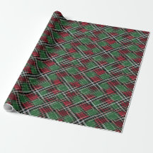 Motif de Noël rouge et vert tendance