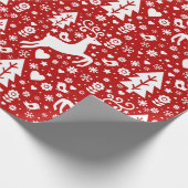 Papier Cadeau Motif de Noël scandinave (Coin)