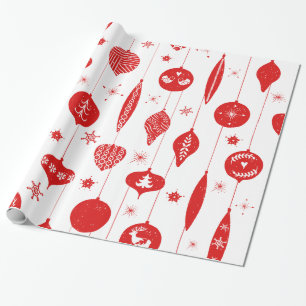 Papier Cadeau Motif de Noël scandinave