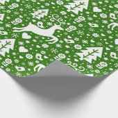 Papier Cadeau Motif de Noël scandinave (Coin)