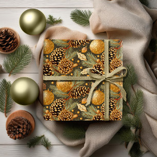 Papier Cadeau Motif de Noël Terres de Noël #29 ID1009