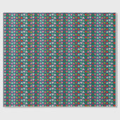 Papier Cadeau Motif de Noël triangle Abstrait moderne (Plat)
