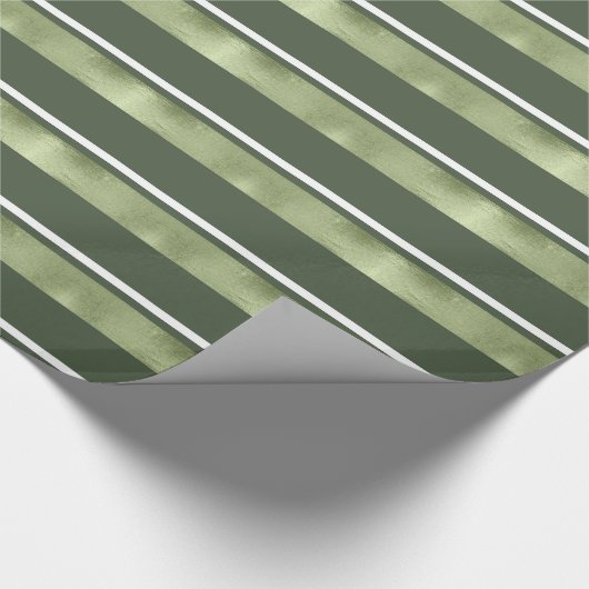Papier Cadeau Motif de Noël Vert/Blanc ID862 (Coin)