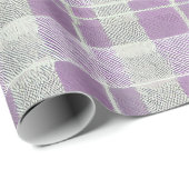 Papier Cadeau Motif de Noël vert violet #7 ID1009 (Coin rond)