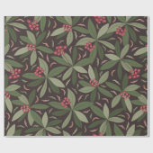 Papier Cadeau Motif de Noël Vintage (Plat)