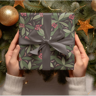Papier Cadeau Motif de Noël Vintage