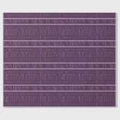 Papier Cadeau Motif de Noël violet #34 ID1009 (Plat)