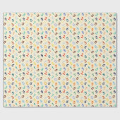 Papier Cadeau Motif de nombre de couleurs précises (Plat)
