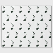 Papier Cadeau Motif de note de musique (Plat)