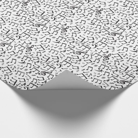 Papier Cadeau Motif de note musicale (Coin)