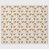 Papier Cadeau Motif de notes de musique violon (Plat)