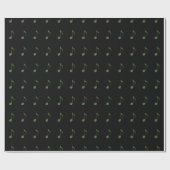 Papier Cadeau Motif de notes musicales (Plat)