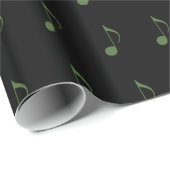 Papier Cadeau Motif de notes musicales (Coin rond)