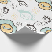 Papier Cadeau Motif de nuages sans couture (Coin)
