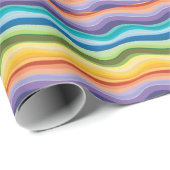 Papier Cadeau Motif de onduleurs multicolores 2 (Coin rond)
