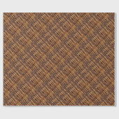 Papier Cadeau Motif de panier d'osier (Plat)