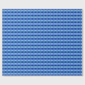 Papier Cadeau Motif de papier peint d'art déco - bleu et blanc (Plat)