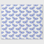 Papier Cadeau Motif de papillon cosmique (Plat)