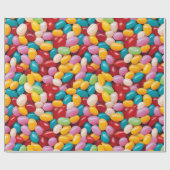 Papier Cadeau Motif de Pâques Jelly Bean (Plat)