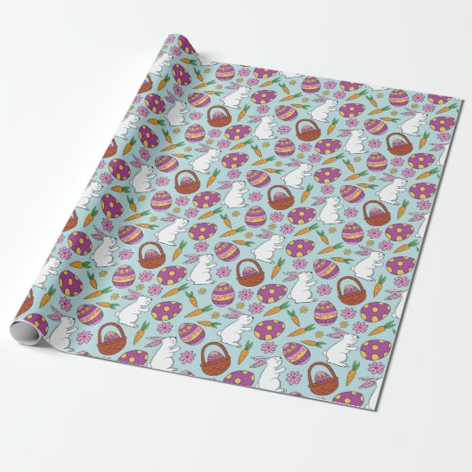 Papier Cadeau Motif de Pâques mignon (Déroulé)