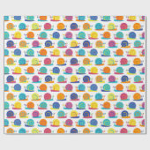 Papier Cadeau Motif de partie d'escargot (Plat)