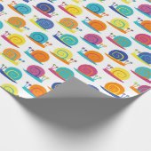 Papier Cadeau Motif de partie d'escargot (Coin)