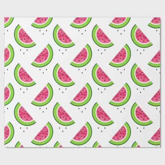 Papier Cadeau Motif de pastèque 2 (Plat)