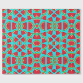Papier Cadeau motif de pastèque amusant (Plat)