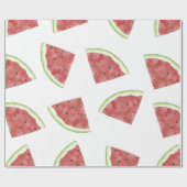 Papier Cadeau Motif de pastèque de fruits d'été juteux (Plat)