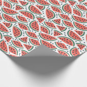 Papier Cadeau Motif de pastèque sans joint avec graines (Coin)