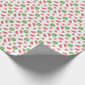 Papier Cadeau Motif de pastèques Neon Watercolor (Coin)