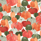Papier Cadeau Motif de patchs Citrouille illustré