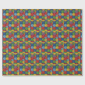 Papier Cadeau Motif de patchwork à pinwheel (Plat)
