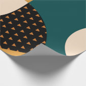 Papier Cadeau Motif de patchwork abstrait géométrique moderne, o (Coin)