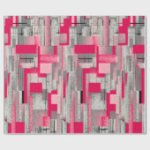 Papier Cadeau motif de patchwork numérique aquarelle transparent (Plat)