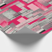 Papier Cadeau motif de patchwork numérique aquarelle transparent (Coin)