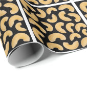 Papier Cadeau Motif de pâtes Macaroni (Coin rond)