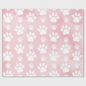 Papier Cadeau Motif De Pâtes, Patrouilles Blanches, Aquarelles,  (Plat)