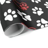 Papier Cadeau Motif De Pâtes, Patrouilles Blanches, Patrouilles (Coin rond)