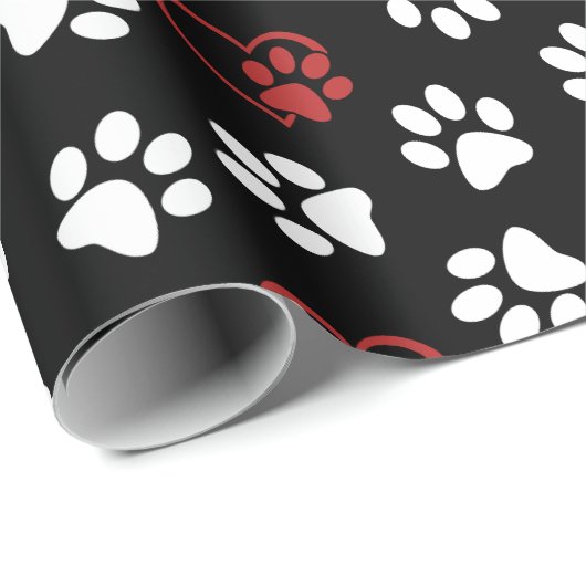 Papier Cadeau Motif De Pâtes, Patrouilles Blanches, Patrouilles (Coin rond)