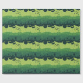 Papier Cadeau Motif de paysage pixel (Plat)