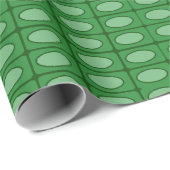 Papier Cadeau Motif de peau d'alligator vert (Coin rond)